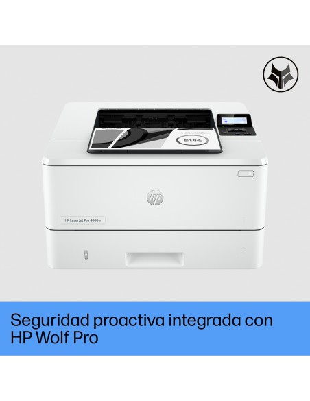 LaserJet Pro Impresora 4002dw, Blanco y negro, Impresora para Pequeñas y medianas empresas, Estampado, Impresión a doble cara  
