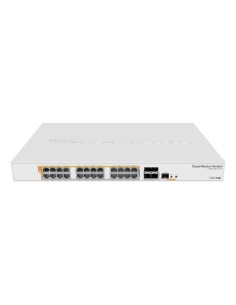 CRS328-24P-4S+RM switch Gestionado L2/L3 Gigabit Ethernet (10/100/1000) Energía sobre Ethernet (PoE) 1U Blanco