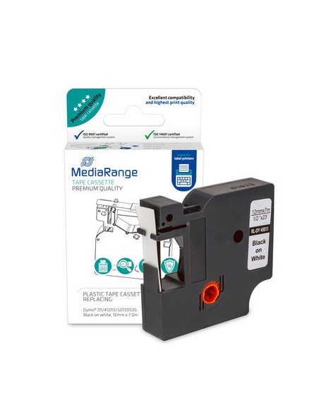 MRDY45013 etiqueta de impresora Negro Etiqueta para impresora autoadhesiva