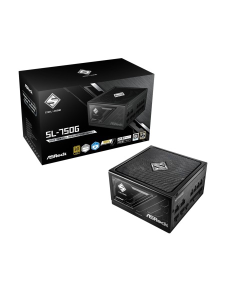 SL-750G Steel Legend unidad de fuente de alimentación 750 W 20+4 pin ATX ATX Negro