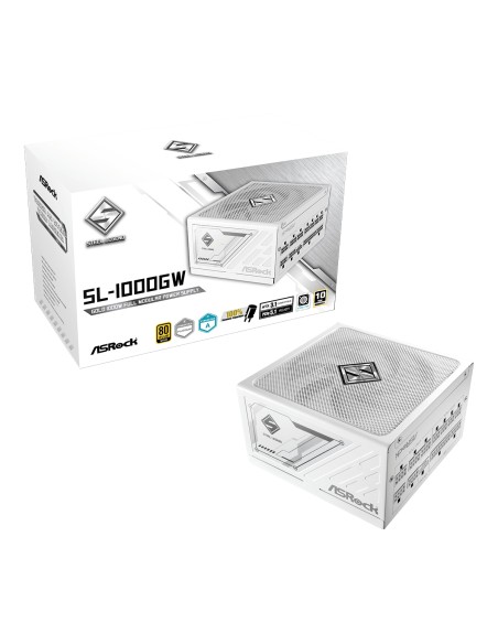 SL-1000GW Steel Legend unidad de fuente de alimentación 1000 W 20+4 pin ATX ATX Blanco