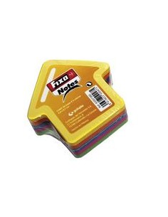 BLOC 250 NOTAS ADHESIVAS PUNTA 76X76MM FIXO COLORES NEON