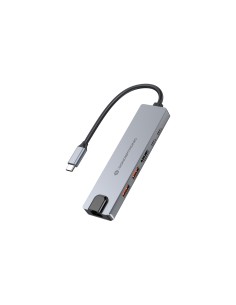DONN29G base para portátil y replicador de puertos Alámbrico USB 3.2 Gen 2 (3.1 Gen 2) Type-C Gris