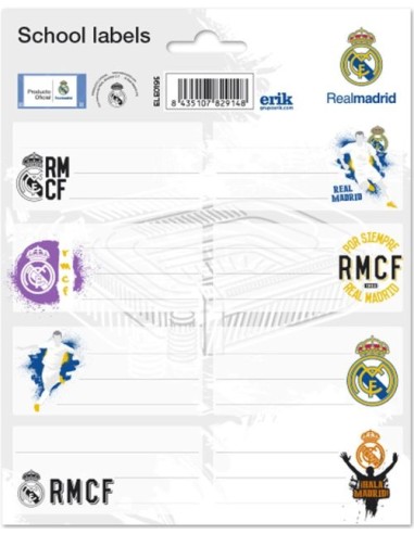 ETIQUETAS ADHESIVAS REAL MADRID