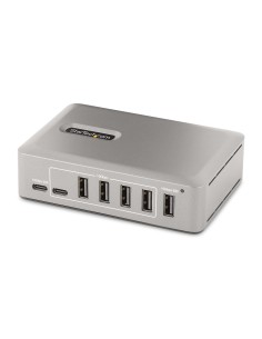 Hub Concentrador USB-C de 10 Puertos - 8x USB-A/2x USB-C - con Fuente de 65W - USB 3.1 10Gbps - Ladrón USB Tipo C con Certificac