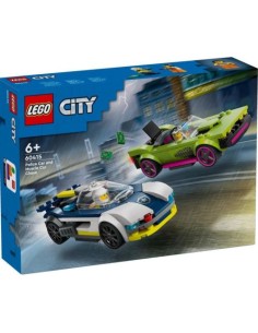 COCHE DE POLICIA Y POTENTE DEPORTIVO