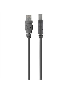 USB 2.0 A - USB 2.0 B, 3m cable USB USB A USB B Gris