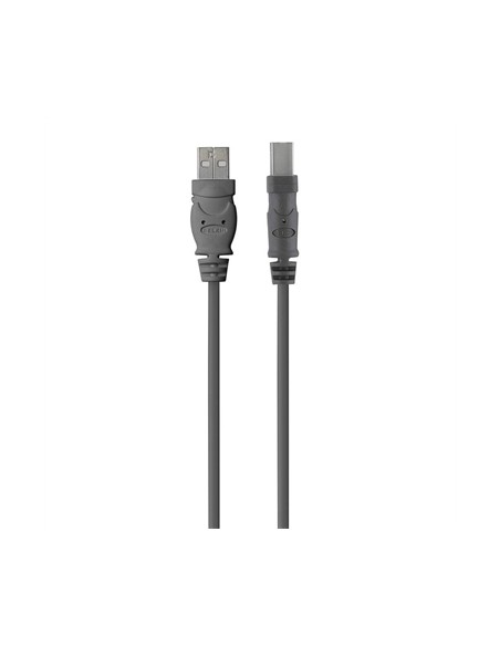 USB 2.0 A - USB 2.0 B, 3m cable USB USB A USB B Gris