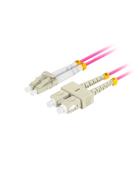 FO-LUSU-MD41-0010-VT Cable de fibra óptica e InfiniBand 1 m LC SC LC/SC Violeta