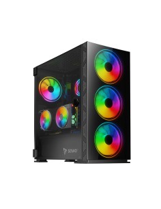 PC Case Prime X1 ARGB Glass Black Midi Tower Negro