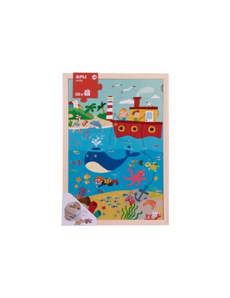 CAJA 28 PZ. PUZZLE APLI NIVELES OCEANO 17199