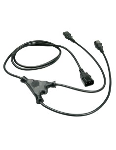 30039 cable de transmisión Negro 2 m C14 acoplador Acoplador C13 2 x 2