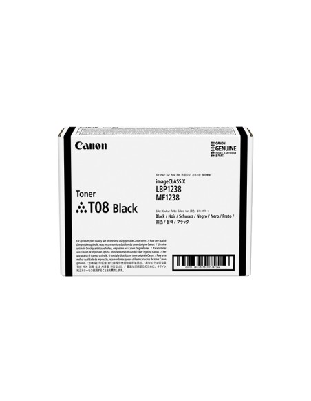 TONER T08 BLACK cartucho de tóner 1 pieza(s) Original Negro