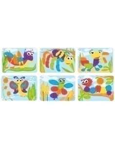 JUEGO MINILAND PEGS 10mm BICHOS P/6