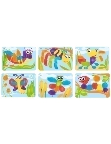 JUEGO MINILAND PEGS 10mm BICHOS P/6