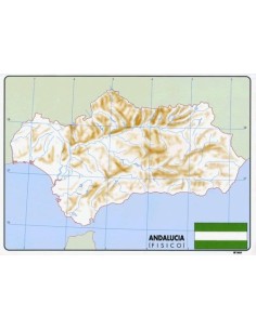 Paq 50 mapas andalucia fisico mudos