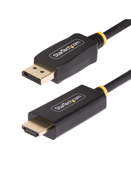 Cable Adaptador DisplayPort a HDMI de 2m - 4K 60Hz con HDR - Cable DP a HDMI 2.0b - Conversor Activo de Vídeo - Convertidor Disp