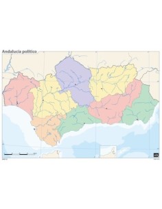 Paq 50 mapas andalucia politico mudos
