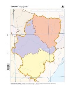 Paq 50 mapas aragon politico mudos