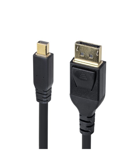Cable Mini DisplayPort a DisplayPort 1.4 de 3m - 8K 60Hz - HBR3 - Adaptador MiniDP a DisplayPort - UHD 4K 120Hz - mDP a DP - Cab