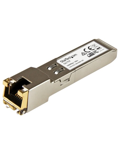 Módulo Transceptor SFP Compatible con Cisco GLC-T - 1000BASE-T - SFP a RJ45 Cat6 / Cat5e - SFP Ethernet Gigabit de 1Gb - RJ45 - 