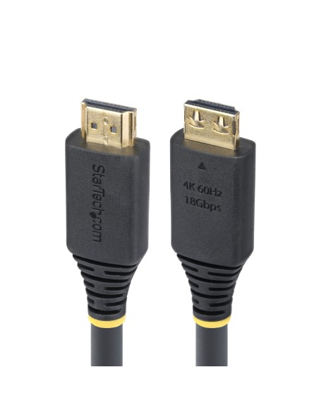 Cable HDMI Activo de Alta Velocidad de 6m con Conectores con Agarre - 4K 60Hz/1440p 144Hz - HDR10/HDCP 2.2/ARC - 18Gbps - Cable 
