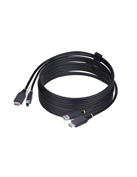 Cable KVM HDMI y USB 3.0 5Gbps de 3m - 4K 60Hz - Cable Combo HDMI 2.0 y USB para Switch Conmutador KVM