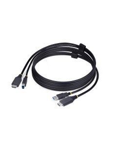 Cable KVM HDMI y USB 3.0 5Gbps de 1,8m - 4K 60Hz - Cable Combo HDMI 2.0 y USB para Switch Conmutador KVM