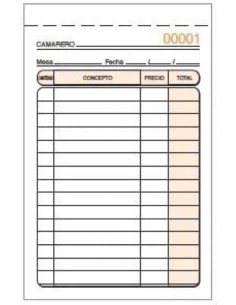 TALON. CAMAREROS BOLS. DUPLI LOAN NUMERA - Pack de 10 unidades