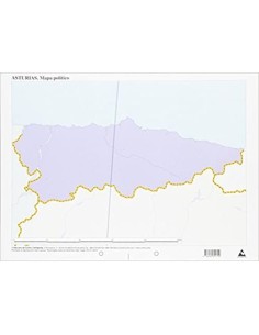 Paq 50 mapas asturias politico mudos