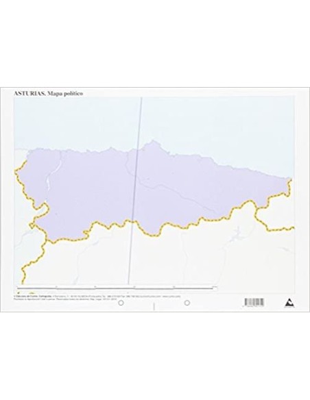 Paq 50 mapas asturias politico mudos