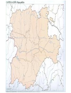 Paq 50 mapas castilla leon politico mudos