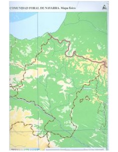 Paq 50 mapas navarra fisico mudos