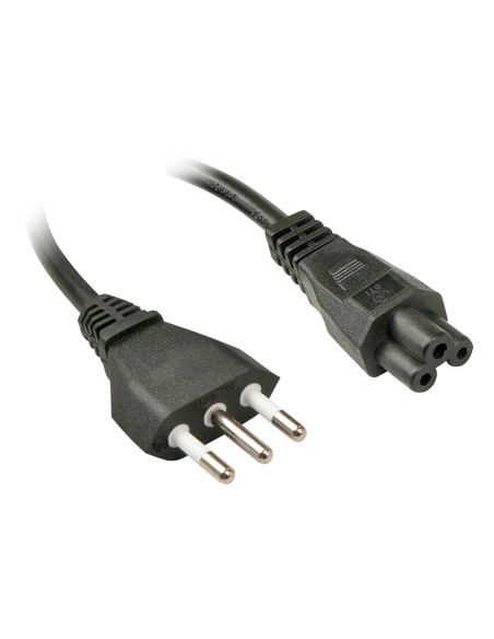 2m, CEI23-16-VII - IEC 320 C5 Negro C5 acoplador