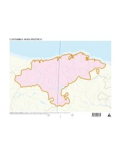 Paq 50 mapas cantabria politico mudos
