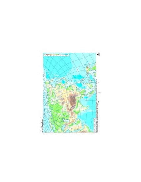 Paq 50 mapas asia fisico mudos