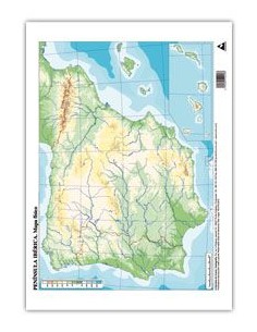 Paq 50 mapas espana fisico mudos