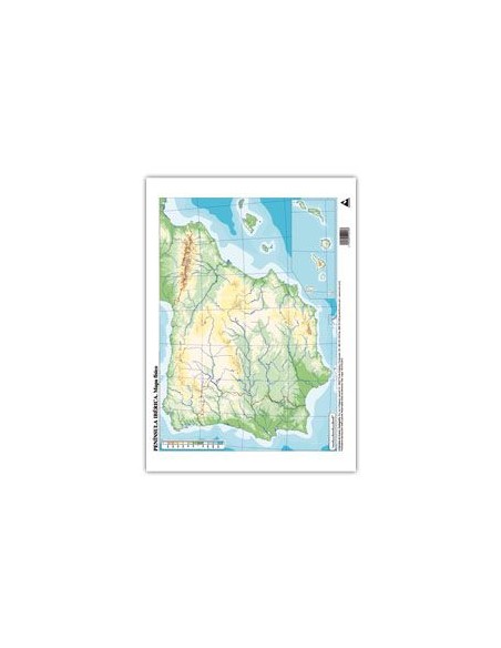 Paq 50 mapas espana fisico mudos