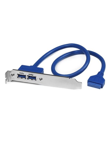 Cabezal Bracket de 2 puertos USB 3.0 SuperSpeed con conexión a Placa Base