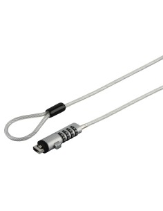 00054117 cable antirrobo Plata, Transparente 1,8 m