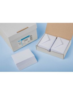 CAJA 100 SOBRES TARJETA DE VISITA (70X105) CLASICO-NO NORMALIZADO-ENGOMADO OFFSET BLANCO 90 GRS. SAM 271304
