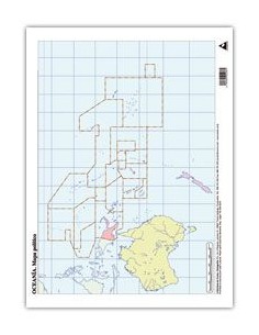 Paq 50 mapas oceania politico mudos