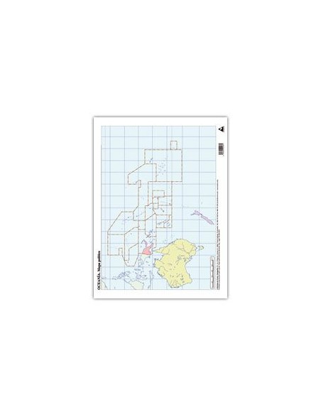 Paq 50 mapas oceania politico mudos