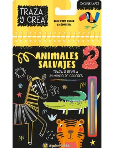 Animales salvajes Traza y crea 