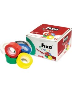 EXP 16 CINTA ADHESIVA 33MX19MM COLORES SURTIDOS