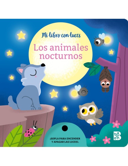 MI LIBRO CON LUCES ANIMALES NOCTURNOS