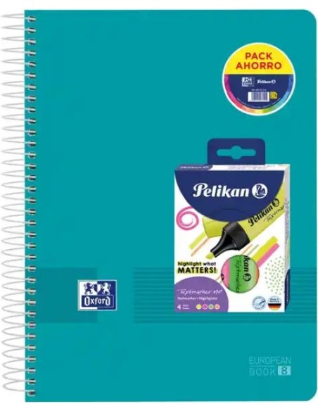 Pack cuaderno espiral a4 160h 90g cuad5x5 ebook8 liveampgo pack 4 marcadores fluorescentes textmaker 490 Pack cuaderno espiral a4 160h 90g cuad5x5 ebook8 liveampgo pack 4 marcadores fluorescentes textmaker 490