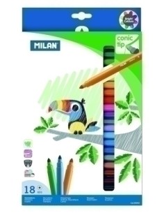 ROTUL.MILAN PUNTA CONICA ESTUCHE 18 - Pack de 6 unidades