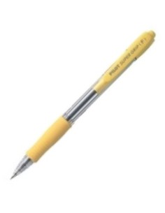 C 12 BOLIGRAFO SUPERGRIP COLOR CUERPO AMARILLO PUNTA 10MM
