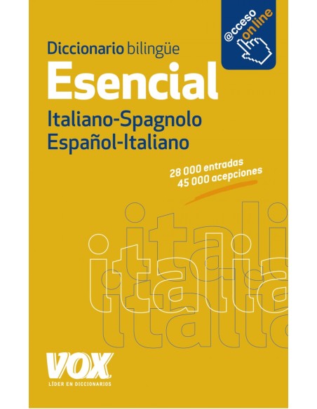 Diccionario esencial espanol Italiano VV